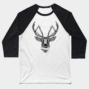 Deer Illustration Baseball T-Shirt